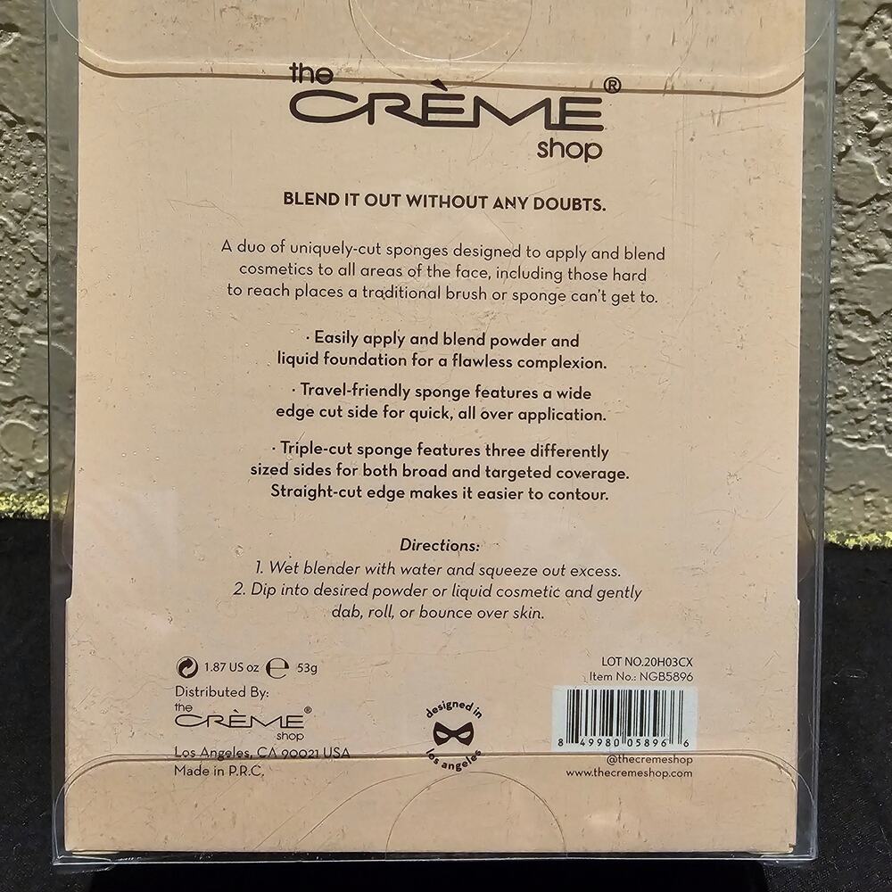 The Crème Shop Beauty Blender Set Next Gen Makeup Sponge Latex Free Vegan - Picture 4 of 4